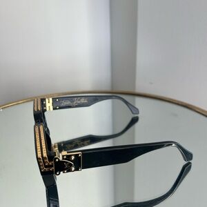 Louis Vuitton Black and Gold Sunglasses